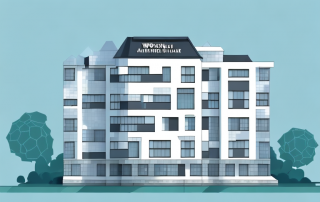 A residential building with a protective shield around it