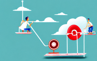 A lifebuoy and a house on a seesaw