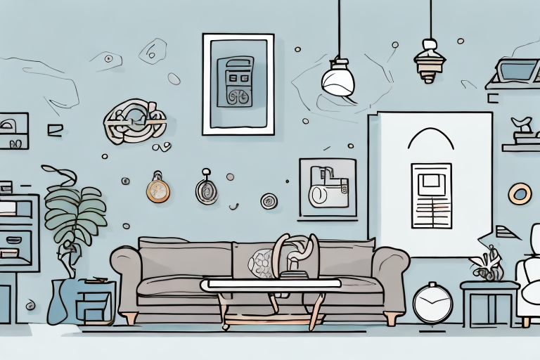 A home interior showing various valuable items like furniture