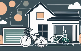 A house and personal belongings like a bicycle
