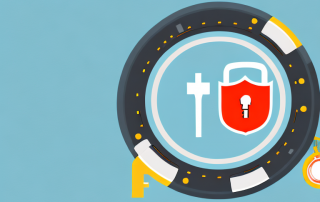 A safety box with a key