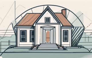 A house with a protective shield surrounding it