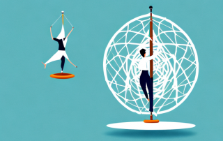 A safety net under a tightrope to symbolize the protection offered by a liability insurance coverage amount