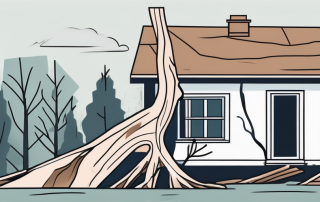 A home with a broken window