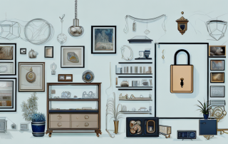 A home interior showcasing various valuable items such as jewelry