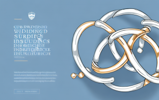 Two intertwined wedding rings