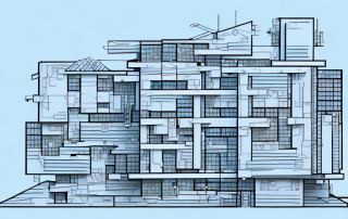 A building with various components like the roof