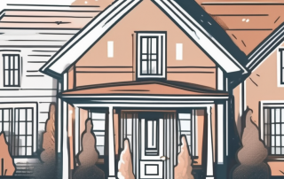 A shield protecting a house