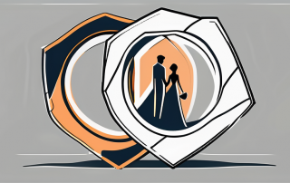 Two intertwined wedding rings