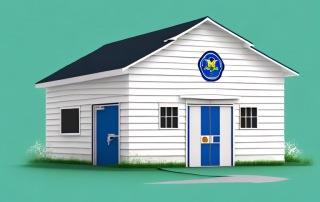 A detached secondary building like a garage or shed