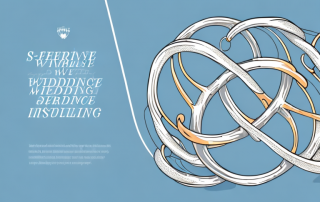 Two intertwined wedding rings