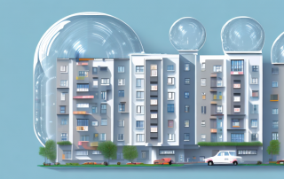 A variety of apartment buildings