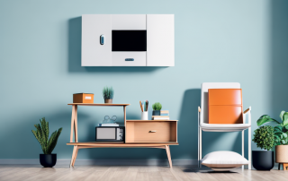 A home interior showcasing valuable items like a tv