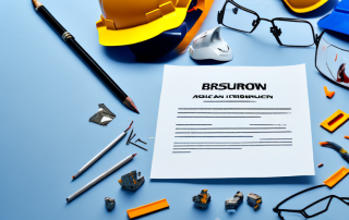 A broken bone with a safety helmet and insurance policy document nearby