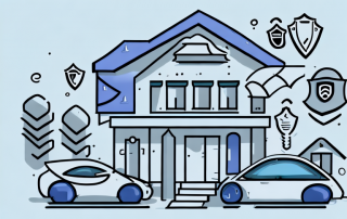 A protective shield covering a house