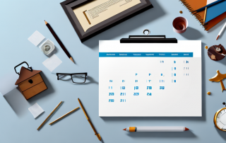 A home with an insurance policy document and a calendar in the background