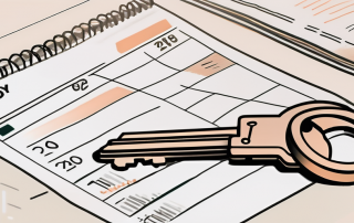 A set of keys on top of a contract