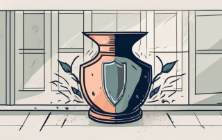 A broken vase representing damage