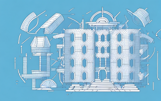 A sturdy building surrounded by a protective shield