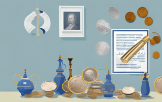 A home interior showing scattered valuable items like a broken vase