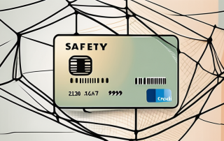 A safety net under a symbolic representation of a credit card