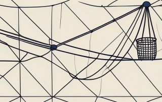A safety net under a tightrope to symbolize the concept of risk insurance