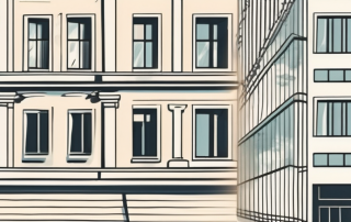 Iconic zurich buildings with a protective shield symbolizing insurance coverage