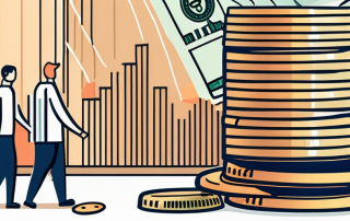 A safety net under a symbolic stack of coins and bills