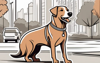 A dog wearing a tag symbolizing insurance