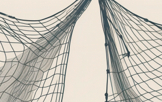 A bundle or package wrapped in safety net