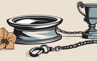 A dog leash and collar