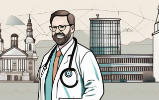 A stethoscope and a medical coat