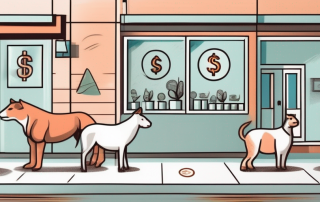 A veterinarian clinic with various animals in line