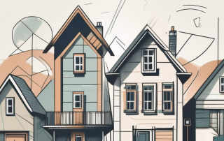 A diverse set of houses representing various international architectural styles