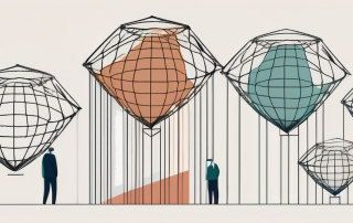 Various types of pension insurance policies represented as different sized safety nets