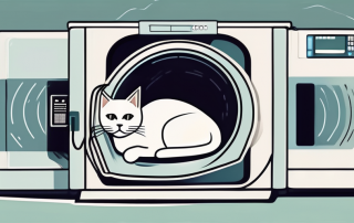 A cat lying inside a ct scanner