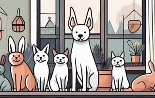 Various pets like a dog