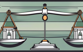 A balanced scale with a will on one side and a shield on the other
