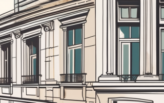 A vintage building with architectural details