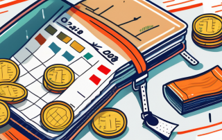 A wallet with coins and banknotes spilling out