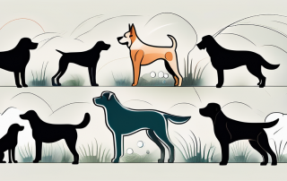 A variety of dogs of different breeds and sizes