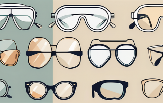 Various styles of glasses laid out