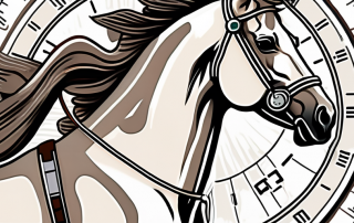 A horse with a medical cross symbol