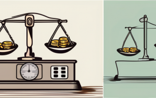 A vintage balance scale