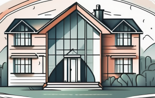 A secure home surrounded by a protective shield