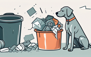 A dog with a collar tag symbolizing insurance
