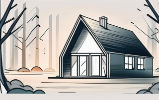 A sturdy house surrounded by a protective shield