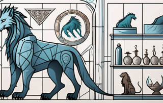 A medieval fantasy veterinary clinic with symbolic elements from game of thrones