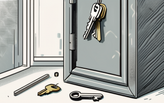A life insurance policy document in a closed safe