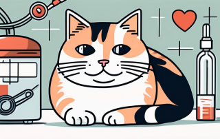 A contented cat lying next to a first aid kit and a stethoscope